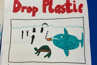 Plastic poster Wembury Primary