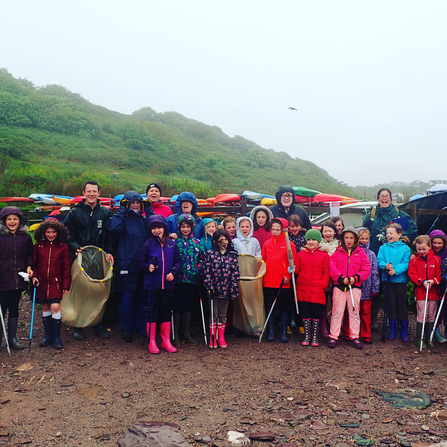 Beach clean group